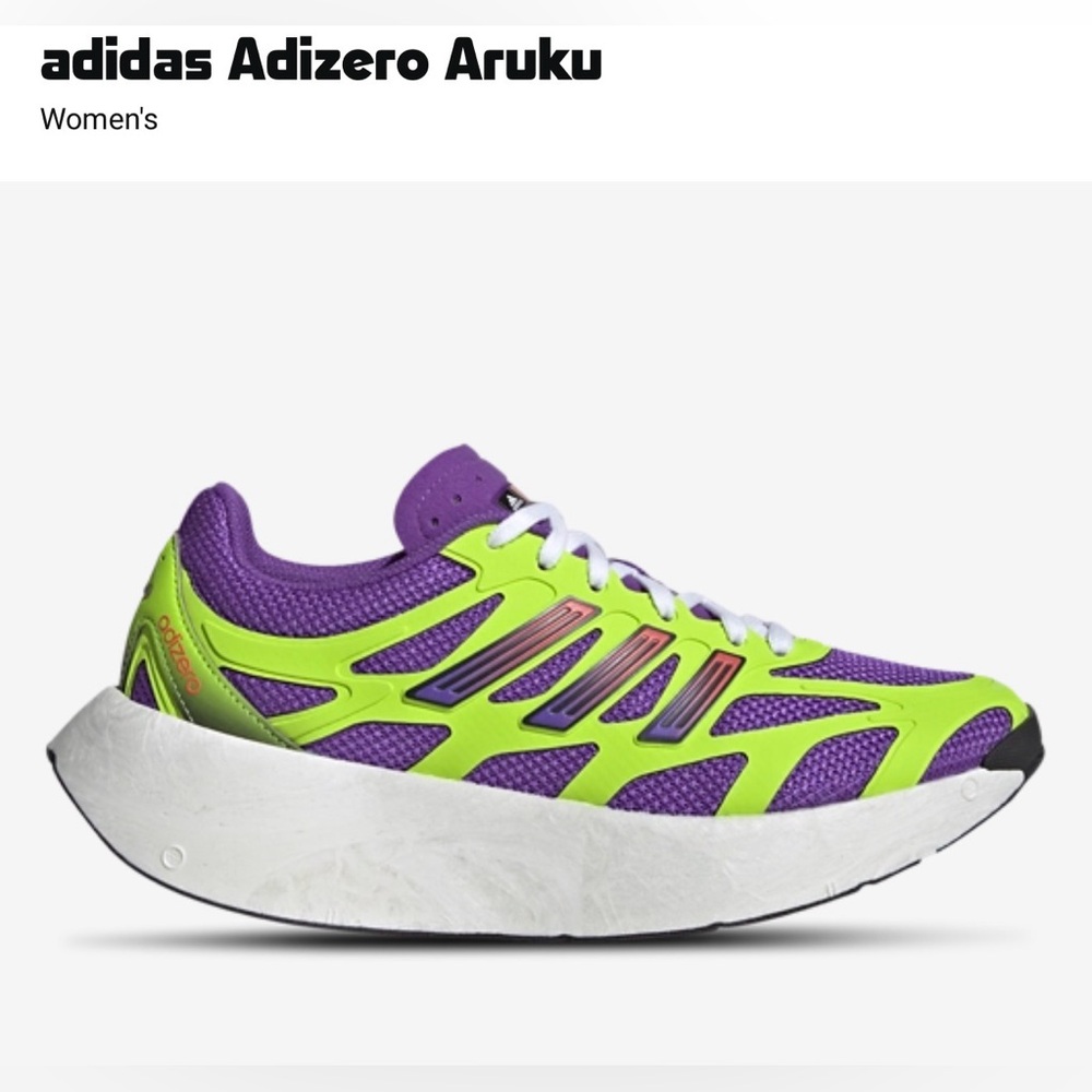 Adidas Adizero Aruku Women's Shoes - Vibrant Purple and Lime
